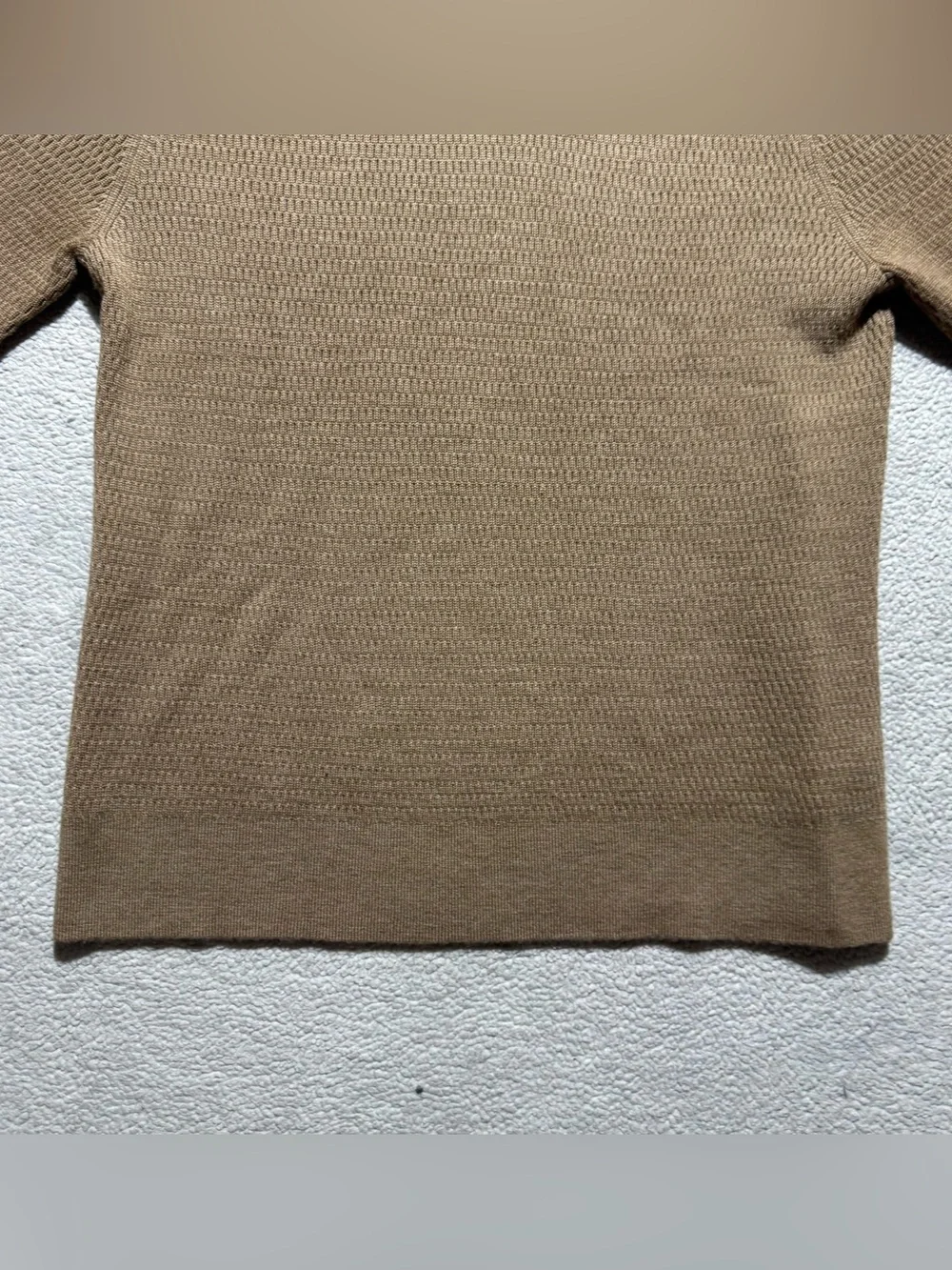 Banana Republic Sweater Mens Large Brown Long Sleeve Extra Fine Merino Wool NEW